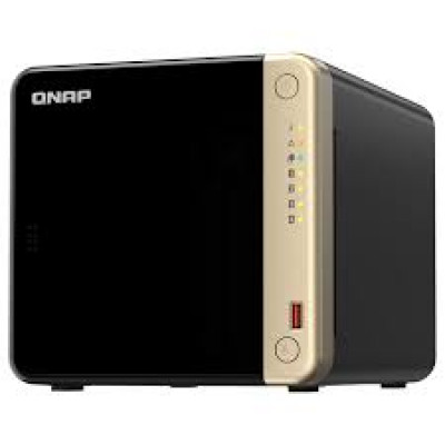 QNAP TS-464-4G 4-Bay desktop NAS Intel Celeron N5105/N5095 quad-core 4GB DDR4 SODIMM RAM 2xDDR4 SODIMM slots max 16GB 4x3.5in/2.5in